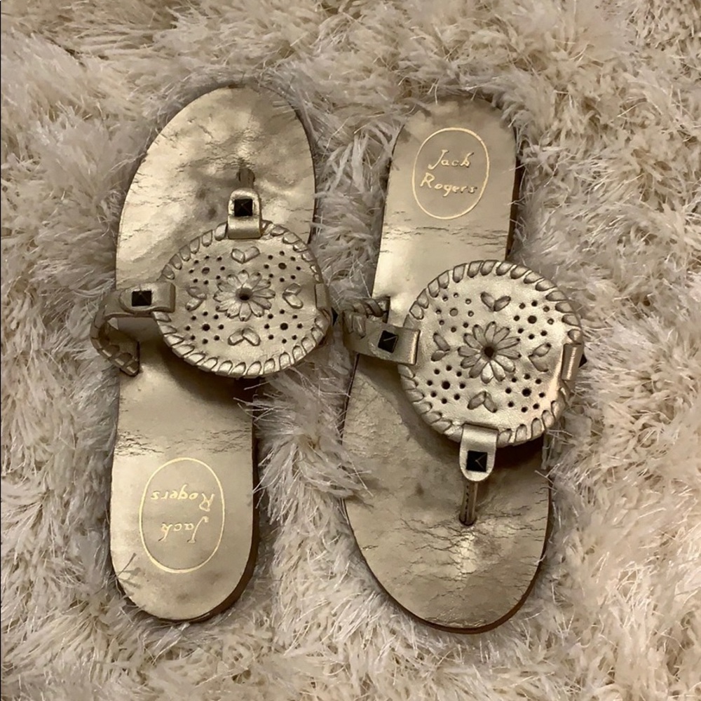 Jack Rogers Shiny Gold Sandals